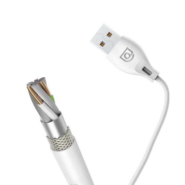 Dudao Regular USB to Lightning Cable 2.1A Λευκό 2m L4L