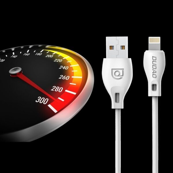 Dudao Regular USB to Lightning Cable 2.1A Λευκό 2m L4L