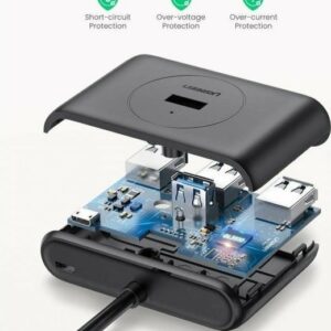 Ugreen USB 3.0 Hub 4 Θυρών με σύνδεση USB-A με καλώδιο 0.5m (20290)