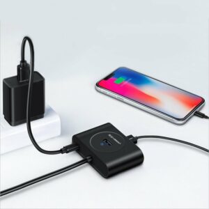 Ugreen USB 3.0 Hub 4 Θυρών με σύνδεση USB-A με καλώδιο 0.5m (20290)
