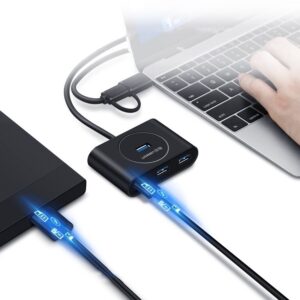 Ugreen USB 3.0 Hub 4 Θυρών με σύνδεση USB-A με καλώδιο 0.5m (20290)