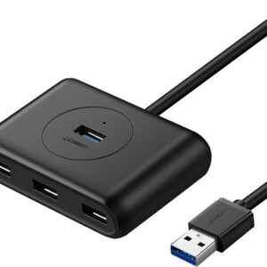 Ugreen USB 3.0 Hub 4 Θυρών με σύνδεση USB-A με καλώδιο 0.5m (20290)