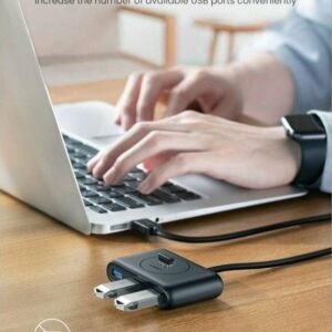 Ugreen USB 3.0 Hub 4 Θυρών με σύνδεση USB-A με καλώδιο 0.5m (20290)