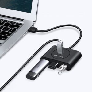 Ugreen USB 3.0 Hub 4 Θυρών με σύνδεση USB-A με καλώδιο 0.5m (20290)