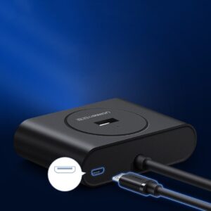 Ugreen USB 3.0 Hub 4 Θυρών με σύνδεση USB-A με καλώδιο 0.5m (20290)