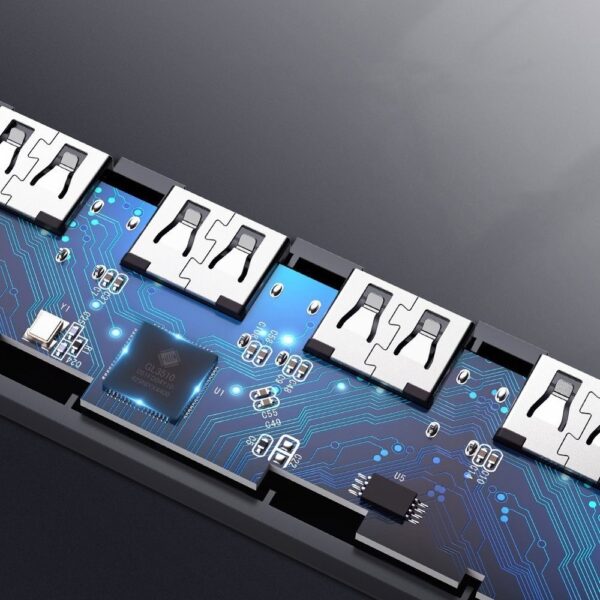 Ugreen CM219 USB 3.0 Hub 5 Θυρών με σύνδεση USB-C Γκρι (70336)