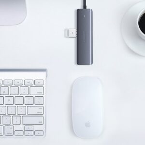 Ugreen CM219 USB 3.0 Hub 5 Θυρών με σύνδεση USB-C Γκρι (70336)