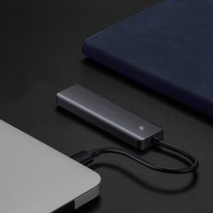 Ugreen CM219 USB 3.0 Hub 5 Θυρών με σύνδεση USB-C Γκρι (70336)