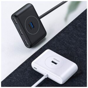 Ugreen CR113 USB 3.0 Hub 4 Θυρών με σύνδεση USB-A Λευκό 1m