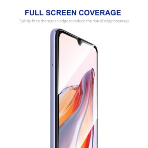 Xiaomi Redmi 12C Προστατευτικό Τζαμάκι Μαύρο ENKAY Hat-Prince Full Glue 0.26mm 9H 2.5D Tempered Glass Full Film