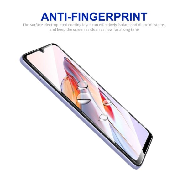 Xiaomi Redmi 12C Προστατευτικό Τζαμάκι Μαύρο ENKAY Hat-Prince Full Glue 0.26mm 9H 2.5D Tempered Glass Full Film