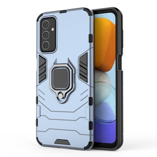 Samsung Galaxy M23 5G Σκληρή Θήκη Μπλε Με Σταντ PC + TPU Shockproof Protective Phone Case with Magnetic Ring Holder Navy Blue