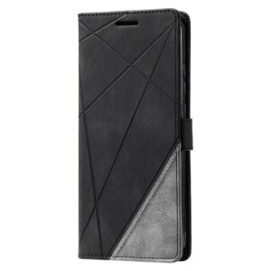 Xiaomi Redmi A1 Plus / A2 Plus Θήκη Βιβλίο Μαύρο Skin Feel Splicing Phone Case Black