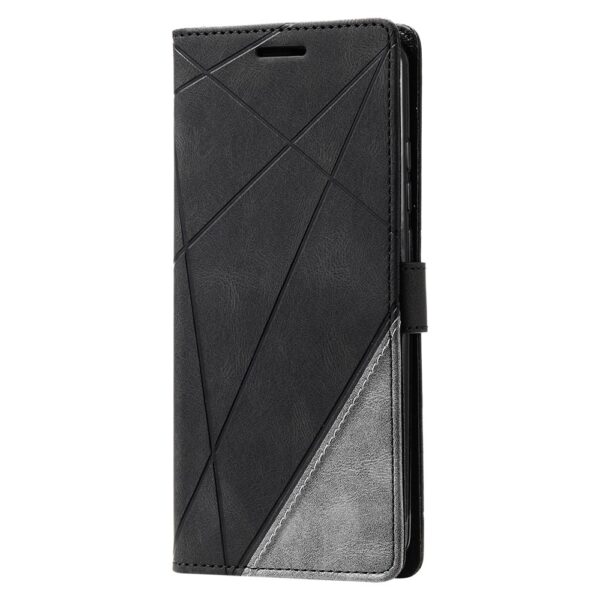 Xiaomi Redmi A1 Plus / A2 Plus Θήκη Βιβλίο Μαύρο Skin Feel Splicing Phone Case Black