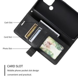 Xiaomi Redmi A1 Plus / A2 Plus Θήκη Βιβλίο Μαύρο Skin Feel Splicing Phone Case Black