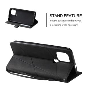 Xiaomi Redmi A1 Plus / A2 Plus Θήκη Βιβλίο Μαύρο Skin Feel Splicing Phone Case Black