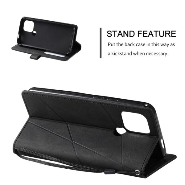 Xiaomi Redmi A1 Plus / A2 Plus Θήκη Βιβλίο Μαύρο Skin Feel Splicing Phone Case Black