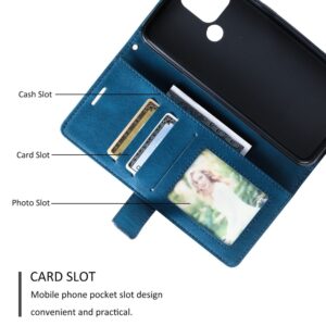 Xiaomi Redmi A1 Plus / A2 Plus Θήκη Βιβλίο Μπλε Skin Feel Splicing Phone Case Blue