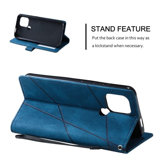 Xiaomi Redmi A1 Plus / A2 Plus Θήκη Βιβλίο Μπλε Skin Feel Splicing Phone Case Blue