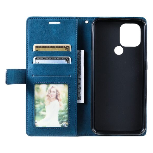 Xiaomi Redmi A1 Plus / A2 Plus Θήκη Βιβλίο Μπλε Skin Feel Splicing Phone Case Blue