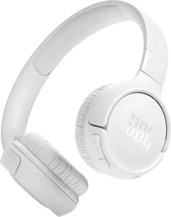JBL Tune 520BT Ασύρματα Bluetooth On Ear Ακουστικά με 57 ώρες Λειτουργίας Λευκά JBLT520BTWHTEU