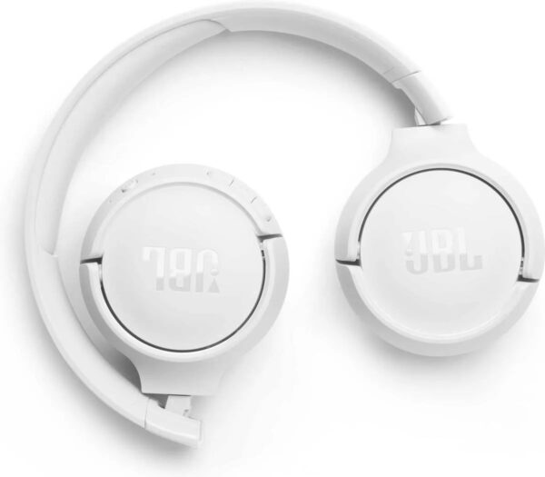 JBL Tune 520BT Ασύρματα Bluetooth On Ear Ακουστικά με 57 ώρες Λειτουργίας Λευκά JBLT520BTWHTEU