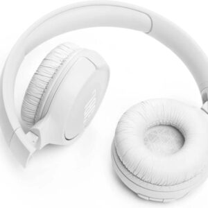 JBL Tune 520BT Ασύρματα Bluetooth On Ear Ακουστικά με 57 ώρες Λειτουργίας Λευκά JBLT520BTWHTEU