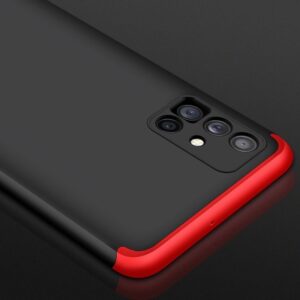 Samsung Galaxy M51 Σκληρή Θήκη Μαύρη - Κοκκίνη GKK Full Coverage Protective Hard Case Black - Red