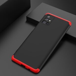 Samsung Galaxy M51 Σκληρή Θήκη Μαύρη - Κοκκίνη GKK Full Coverage Protective Hard Case Black - Red