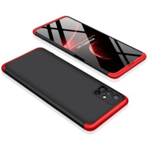 Samsung Galaxy M51 Σκληρή Θήκη Μαύρη - Κοκκίνη GKK Full Coverage Protective Hard Case Black - Red