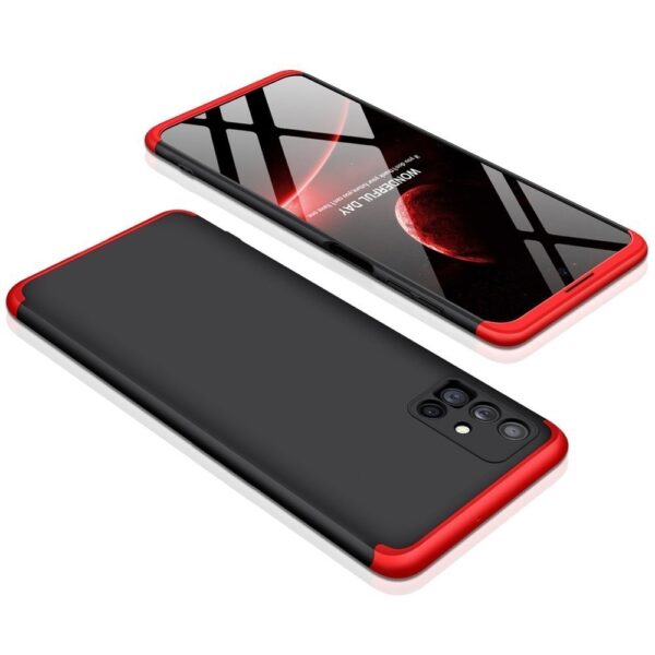 Samsung Galaxy M51 Σκληρή Θήκη Μαύρη - Κοκκίνη GKK Full Coverage Protective Hard Case Black - Red