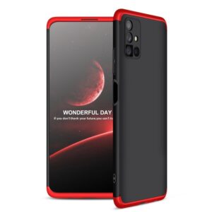 Samsung Galaxy M51 Σκληρή Θήκη Μαύρη - Κοκκίνη GKK Full Coverage Protective Hard Case Black - Red