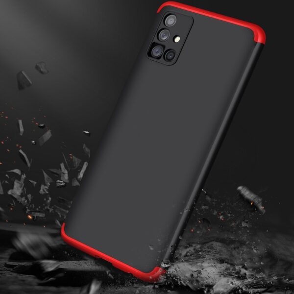 Samsung Galaxy M51 Σκληρή Θήκη Μαύρη - Κοκκίνη GKK Full Coverage Protective Hard Case Black - Red