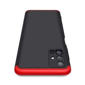 Samsung Galaxy M51 Σκληρή Θήκη Μαύρη - Κοκκίνη GKK Full Coverage Protective Hard Case Black - Red