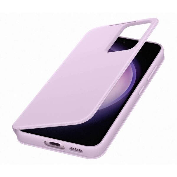 Samsung Galaxy S23 5G Γνήσια Θήκη Samsung Smart View Wallet Cover with Smart Flip Window Card Wallet Lilac (EF-ZS911CVEGWW)