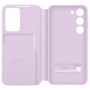 Samsung Galaxy S23 5G Γνήσια Θήκη Samsung Smart View Wallet Cover with Smart Flip Window Card Wallet Lilac (EF-ZS911CVEGWW)