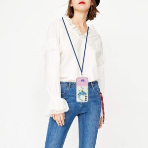 Samsung Galaxy A54 5G Θήκη Σιλικόνης Με Λουράκι Bronzing Butterfly Flower TPU Phone Case with Lanyard Hydrangea