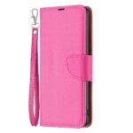 Xiaomi Redmi 12C Θήκη Βιβλίο Φούξια Litchi Texture Pure Color Phone Case Fuchsia