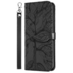 Xiaomi Redmi Note 12 5G / Xiaomi Poco X5 5G Θήκη Βιβλίο Μαύρο Life Tree Embossing Pattern Phone Case Black