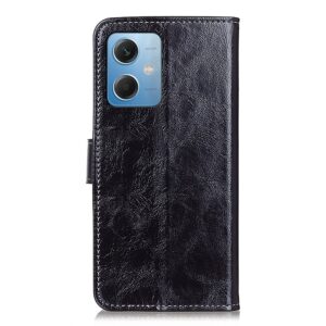 Xiaomi Redmi Note 12 5G / Xiaomi Poco X5 5G Θήκη Βιβλίο Μαύρο Retro Crazy Horse Texture Flip Phone Case Black