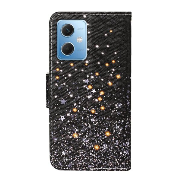Xiaomi Redmi Note 12 5G / Xiaomi Poco X5 5G Θήκη Βιβλίο Colored Drawing Pattern Flip Phone Case Black Pentagram