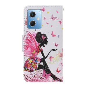 Xiaomi Redmi Note 12 5G / Xiaomi Poco X5 5G Θήκη Βιβλίο Colored Drawing Pattern Flip Phone Case Dancing Girl