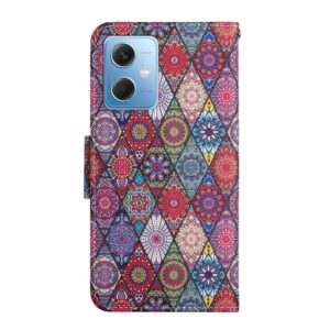 Xiaomi Redmi Note 12 5G / Xiaomi Poco X5 5G Θήκη Βιβλίο Colored Drawing Pattern Flip Phone Case Diamond Kaleidoscope