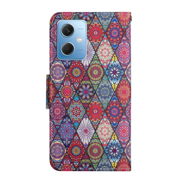 Xiaomi Redmi Note 12 5G / Xiaomi Poco X5 5G Θήκη Βιβλίο Colored Drawing Pattern Flip Phone Case Diamond Kaleidoscope