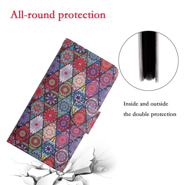 Xiaomi Redmi Note 12 5G / Xiaomi Poco X5 5G Θήκη Βιβλίο Colored Drawing Pattern Flip Phone Case Diamond Kaleidoscope