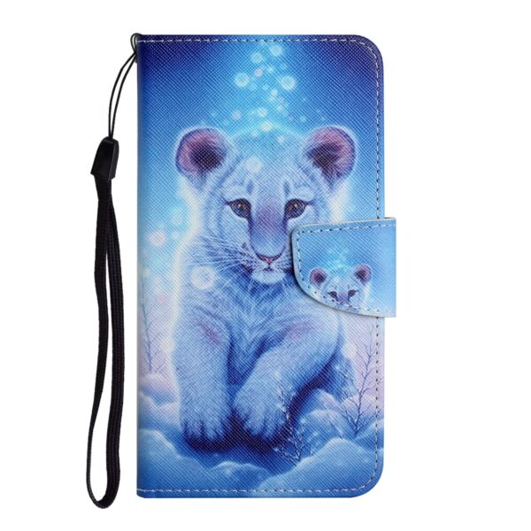 Xiaomi Redmi Note 12 5G / Xiaomi Poco X5 5G Θήκη Βιβλίο Colored Drawing Pattern Flip Phone Case Little Leopard