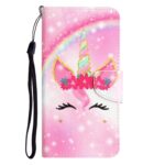 Xiaomi Redmi Note 12 5G / Xiaomi Poco X5 5G Θήκη Βιβλίο Colored Drawing Pattern Flip Phone Case Unicorn