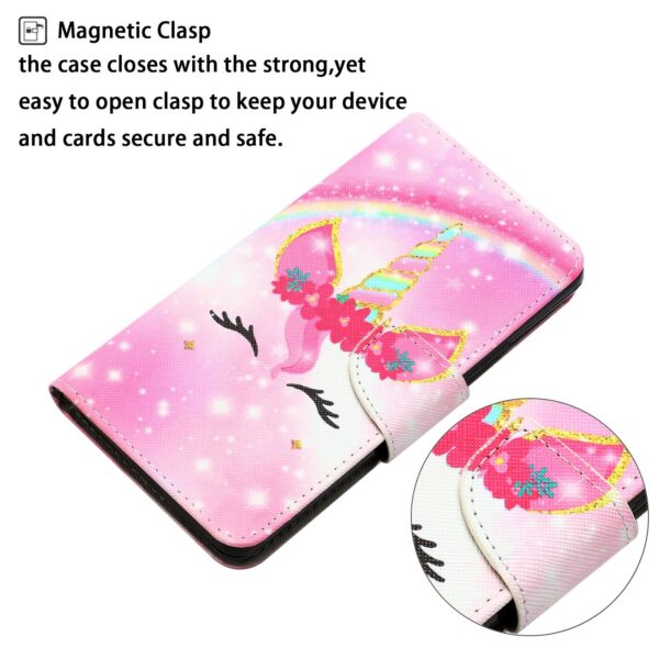 Xiaomi Redmi Note 12 5G / Xiaomi Poco X5 5G Θήκη Βιβλίο Colored Drawing Pattern Flip Phone Case Unicorn