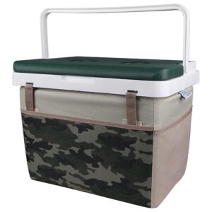 KALE TERMOS 20LT COOLER BOX WITH CAMO FABRIC AND GREEN LID Φορητό Ψυγείο