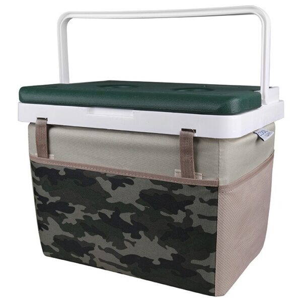 KALE TERMOS 20LT COOLER BOX WITH CAMO FABRIC AND GREEN LID Φορητό Ψυγείο